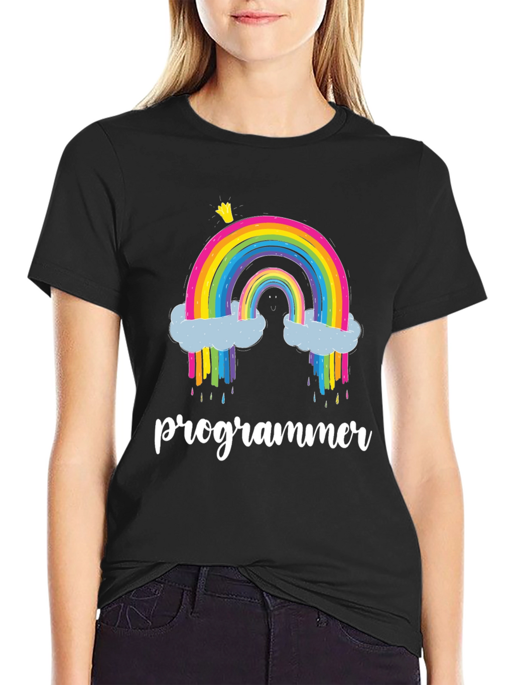Rainbow Programmer T-Shirt - Coding Humor Tee