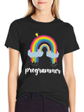 Rainbow Programmer T-Shirt - Coding Humor Tee