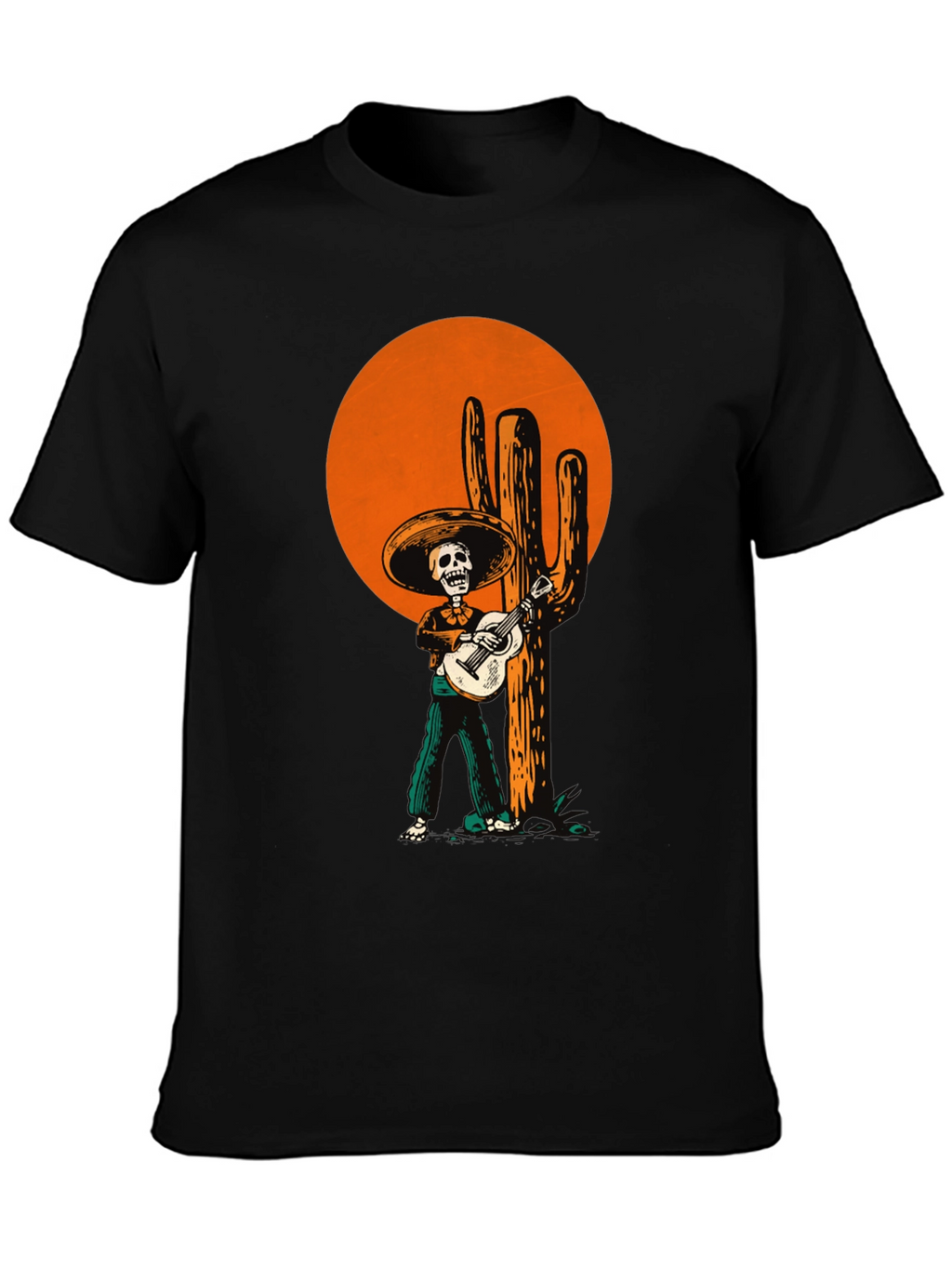 Mariachi Skeleton T-Shirt - Dia de los Muertos