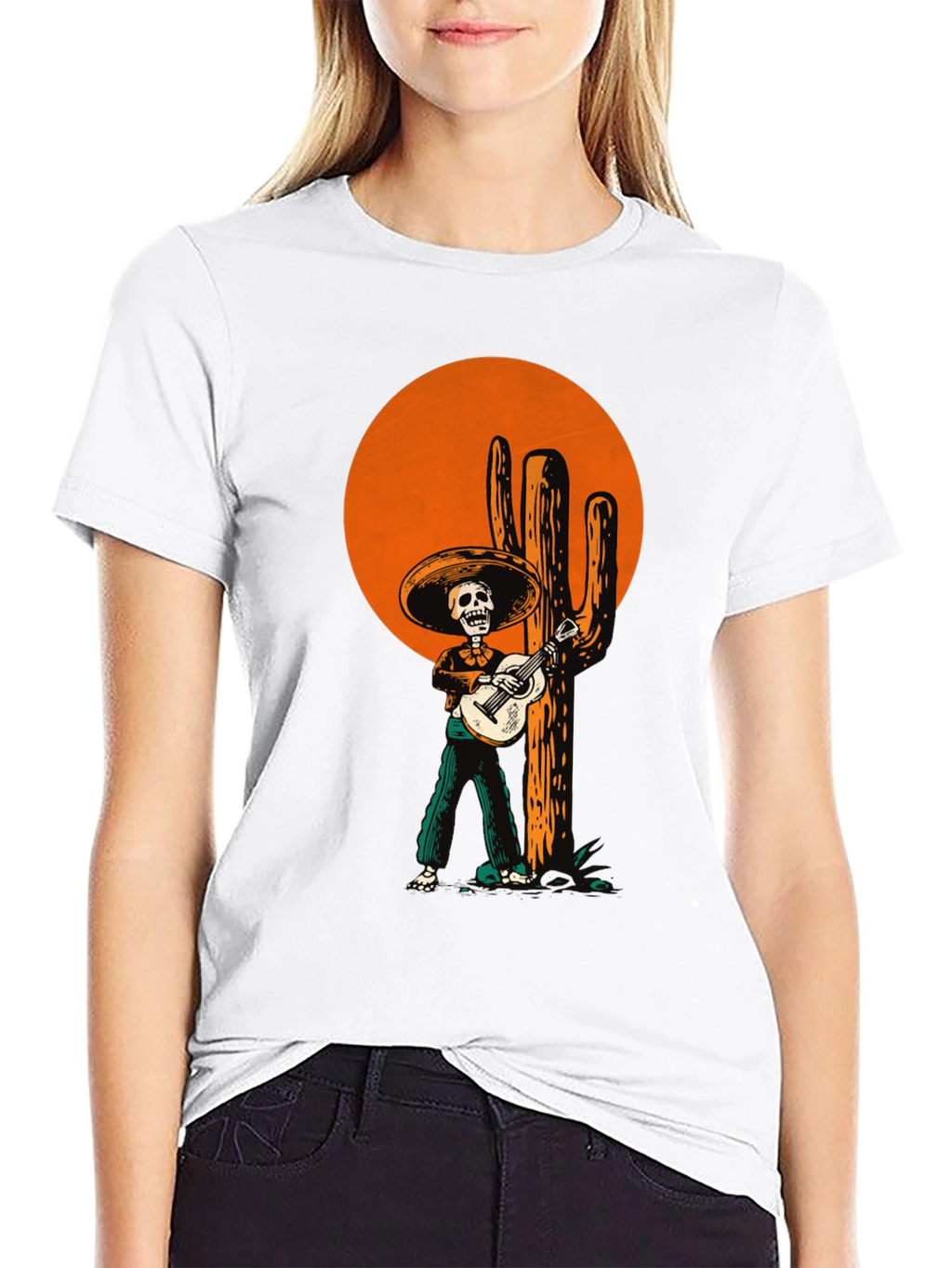 Mariachi Skeleton T-Shirt - Dia de los Muertos