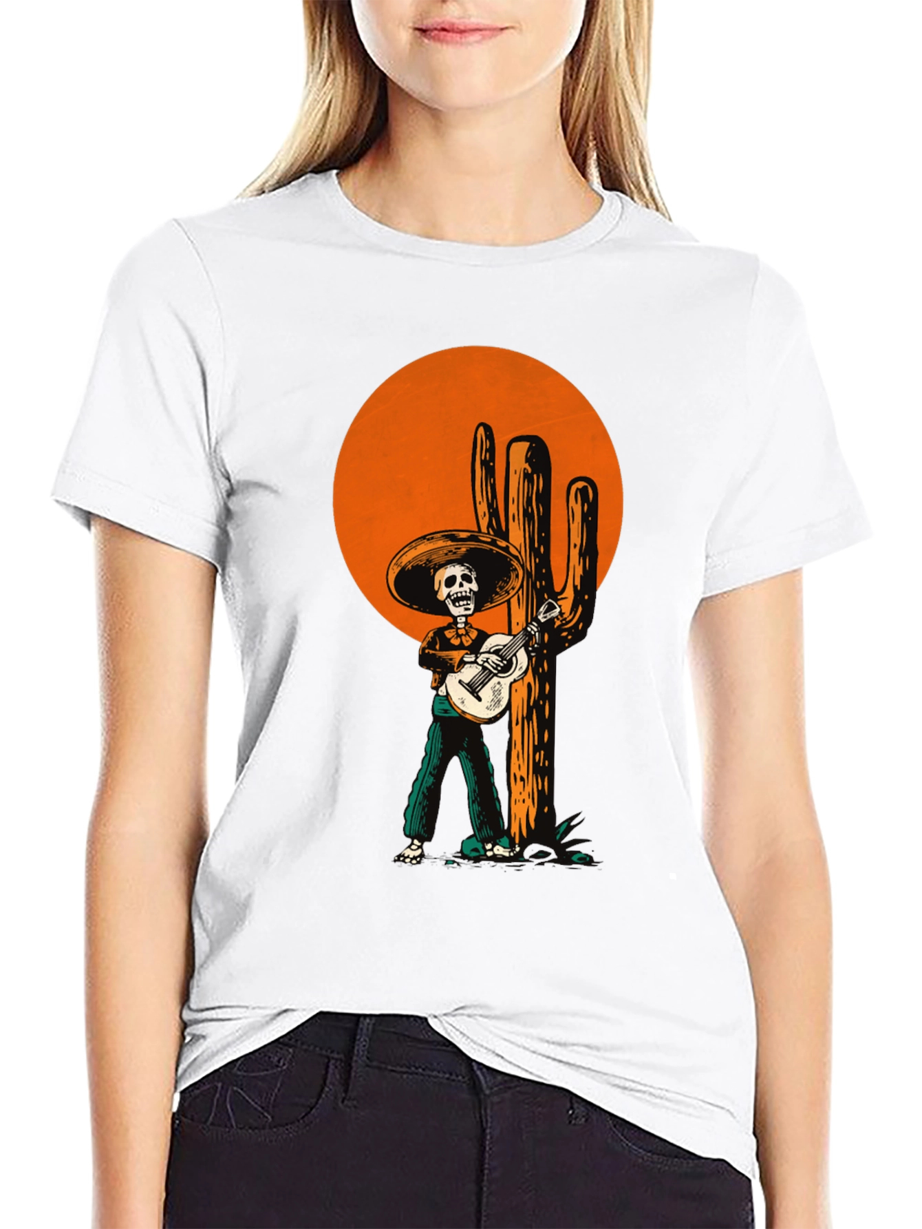 Mariachi Skeleton T-Shirt - Dia de los Muertos