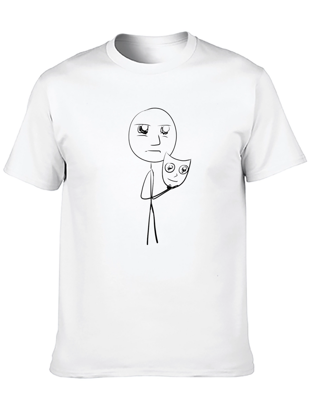Masked Emotions Graphic Tee - Black