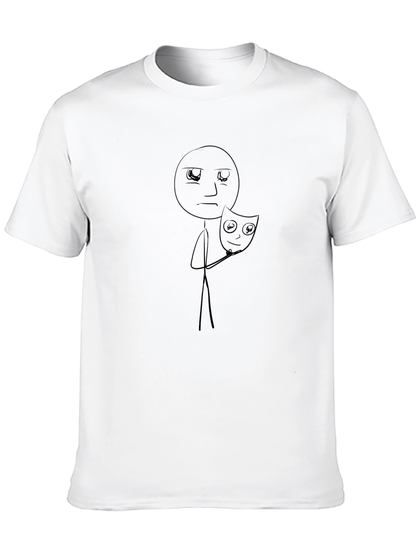 Masked Emotions Graphic Tee - Black