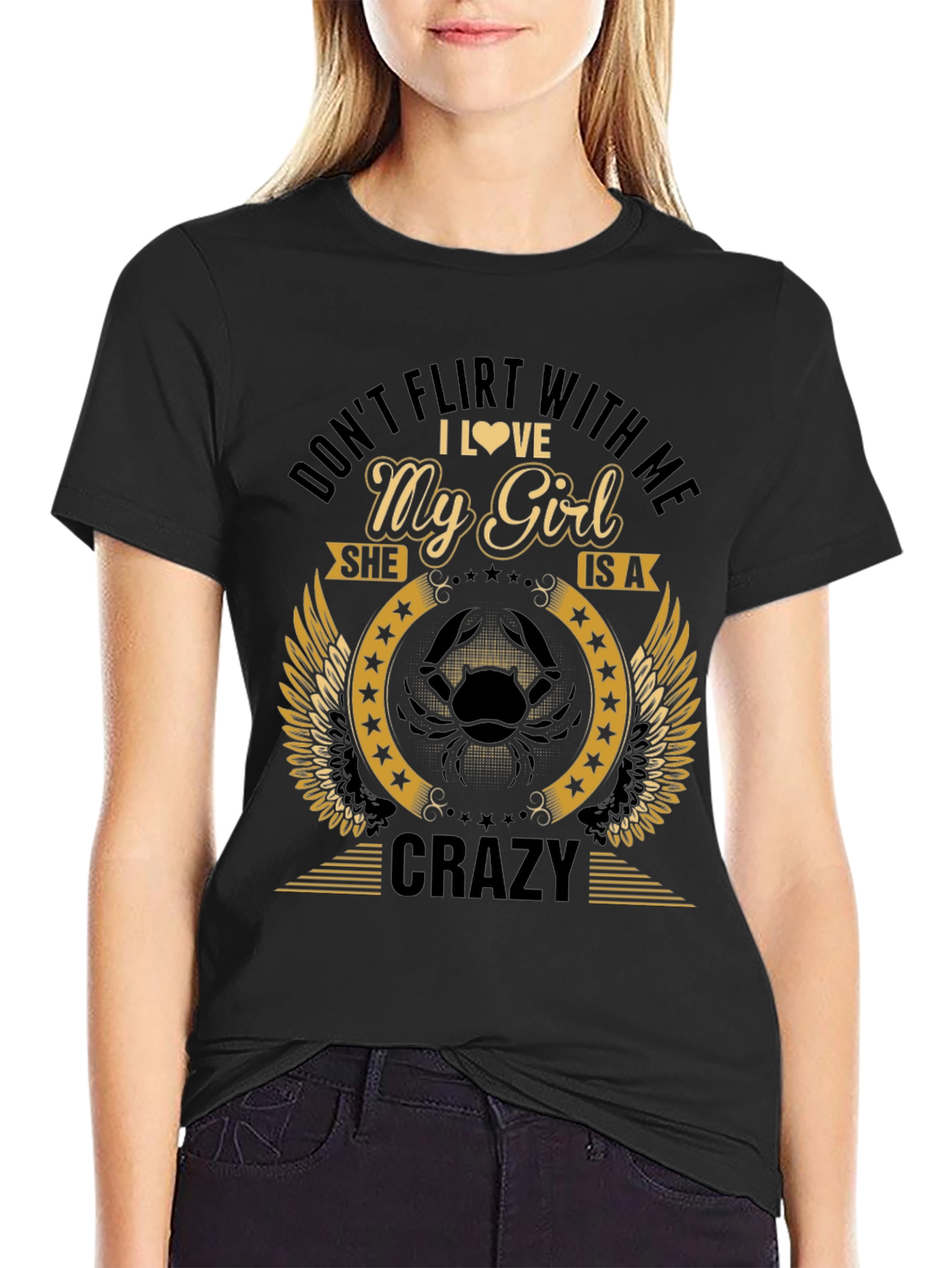 Dont Flirt With Me Crazy Girl T-Shirt