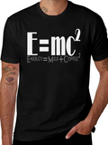 E=mc2 Funny Coffee T-Shirt - Milk Energy Equation Tee
