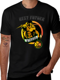 Best Father Strength Training Graphic T-Shirt