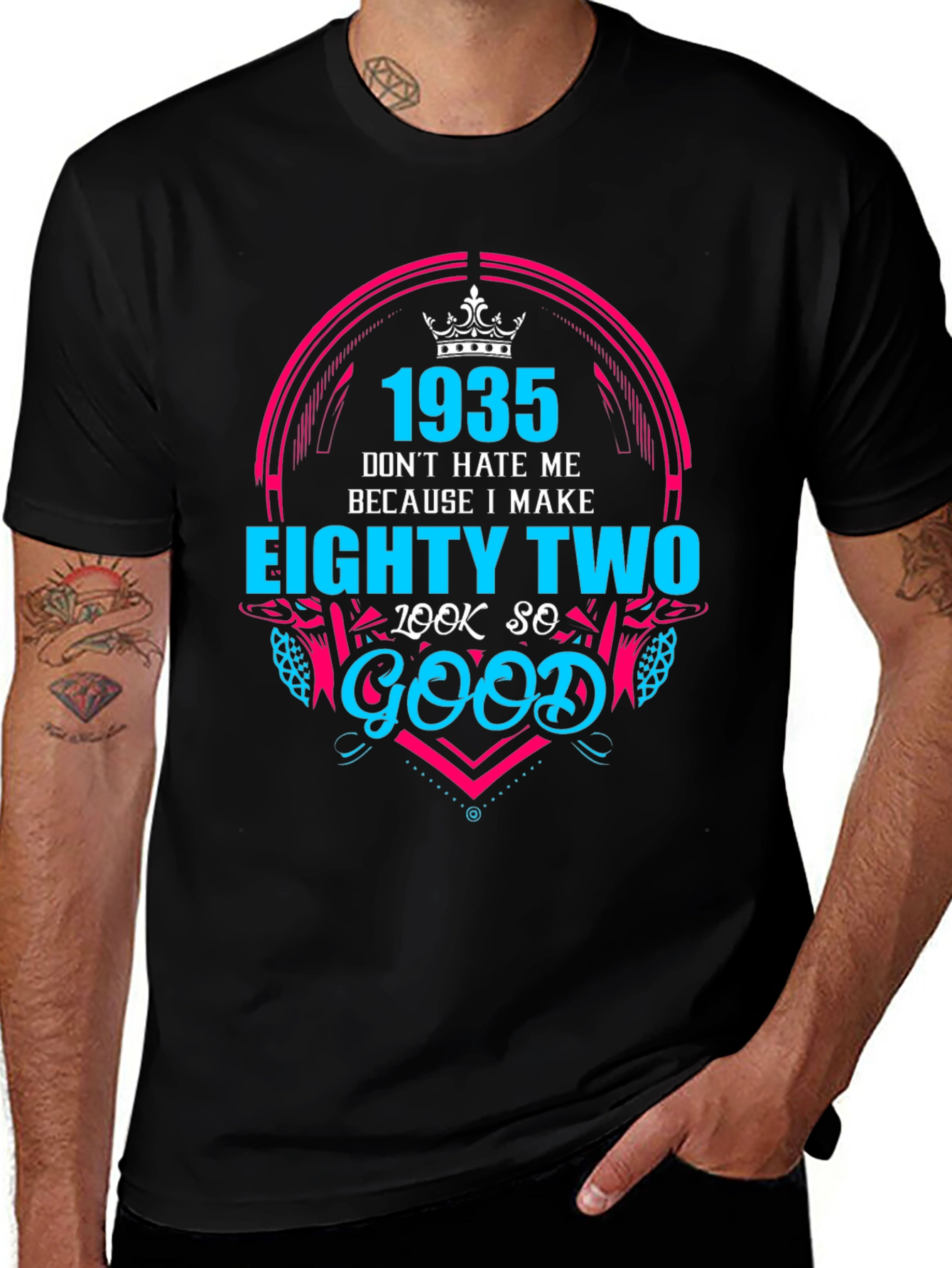 1935 Birthday T-Shirt - Eighty Two Look So Good Tee