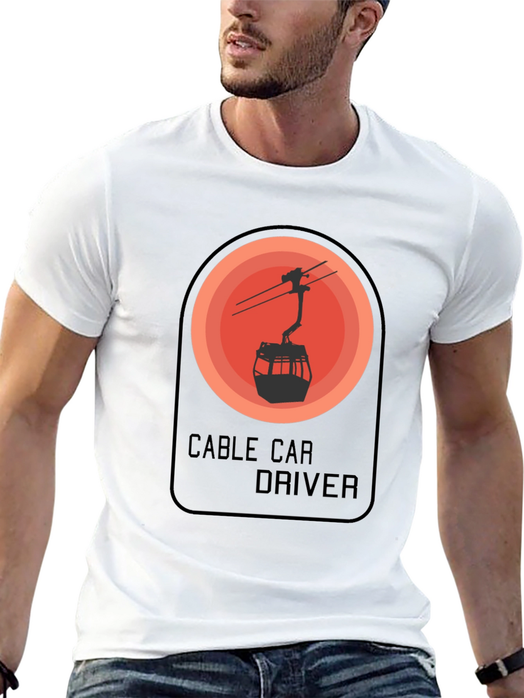 Cable Car Driver Graphic T-Shirt