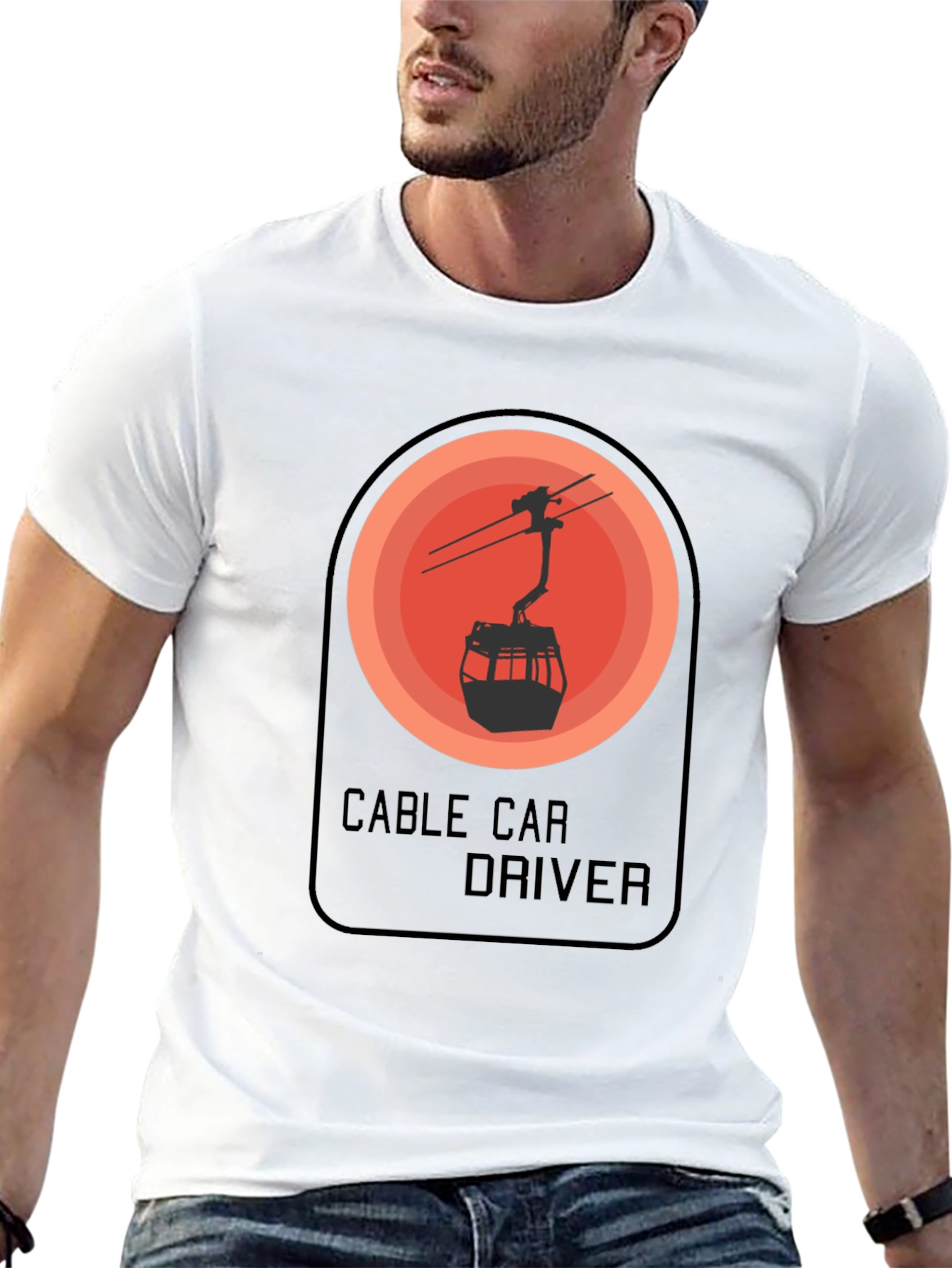 Cable Car Driver Graphic T-Shirt