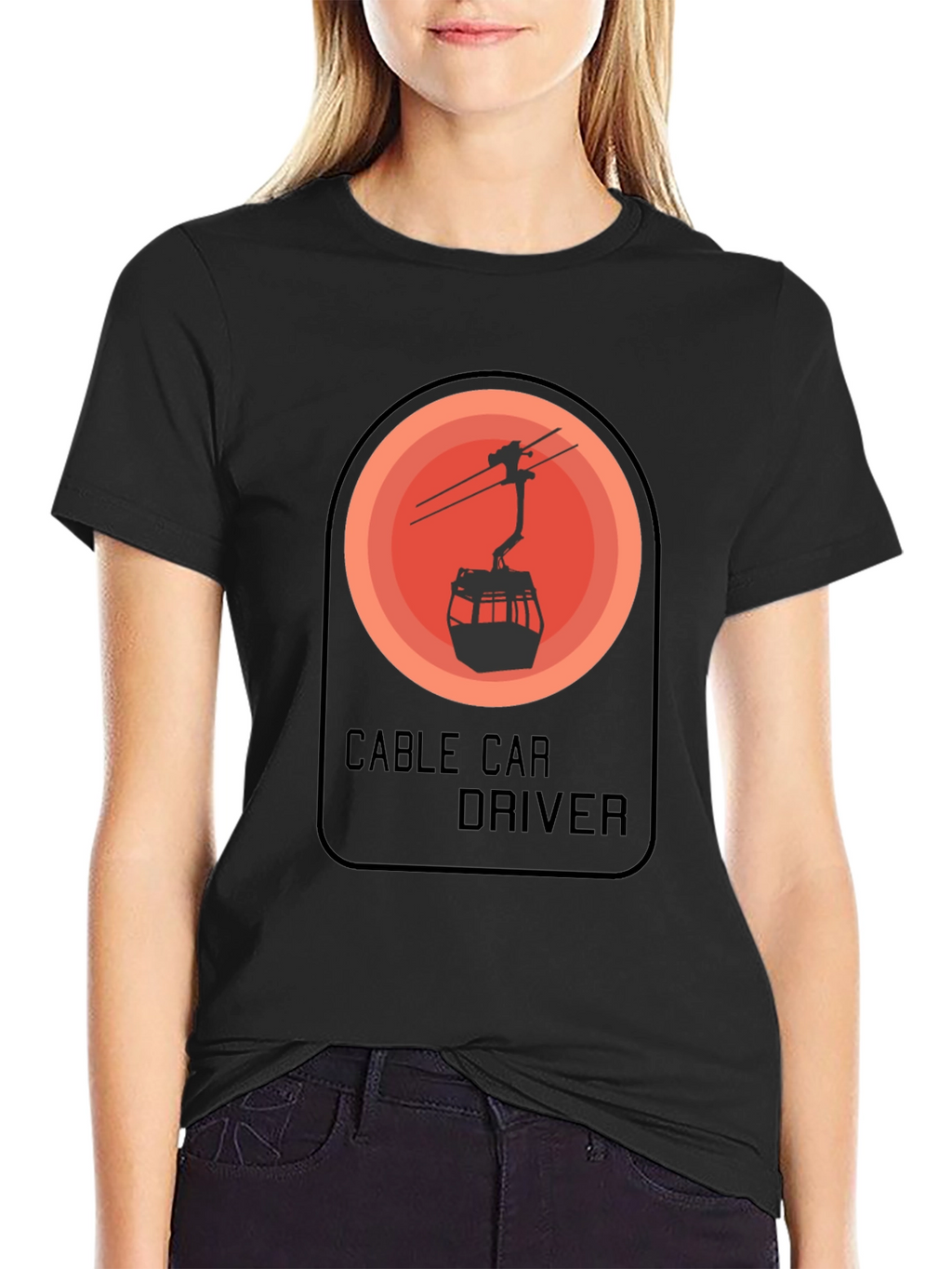 Cable Car Driver Graphic T-Shirt