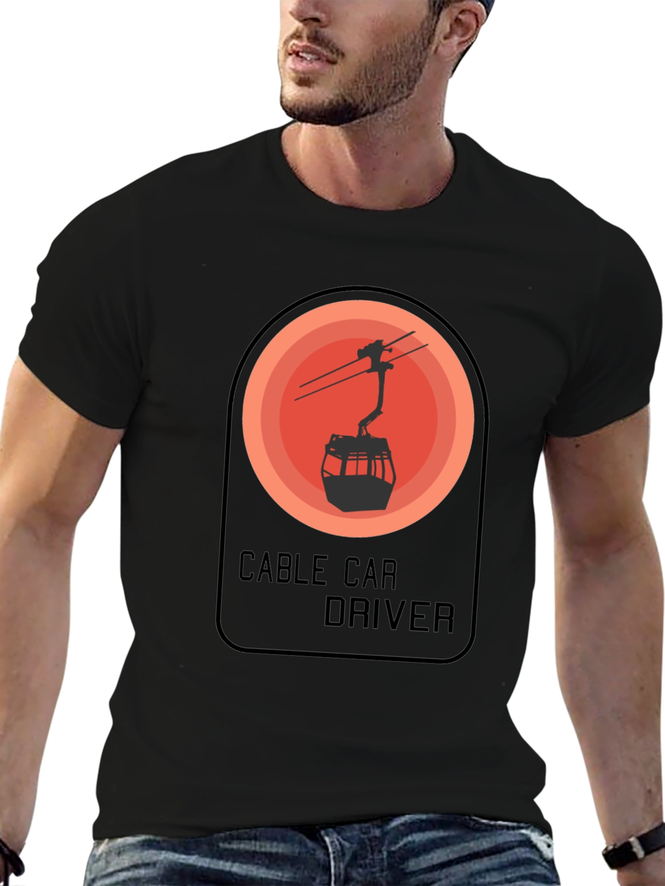 Cable Car Driver Graphic T-Shirt