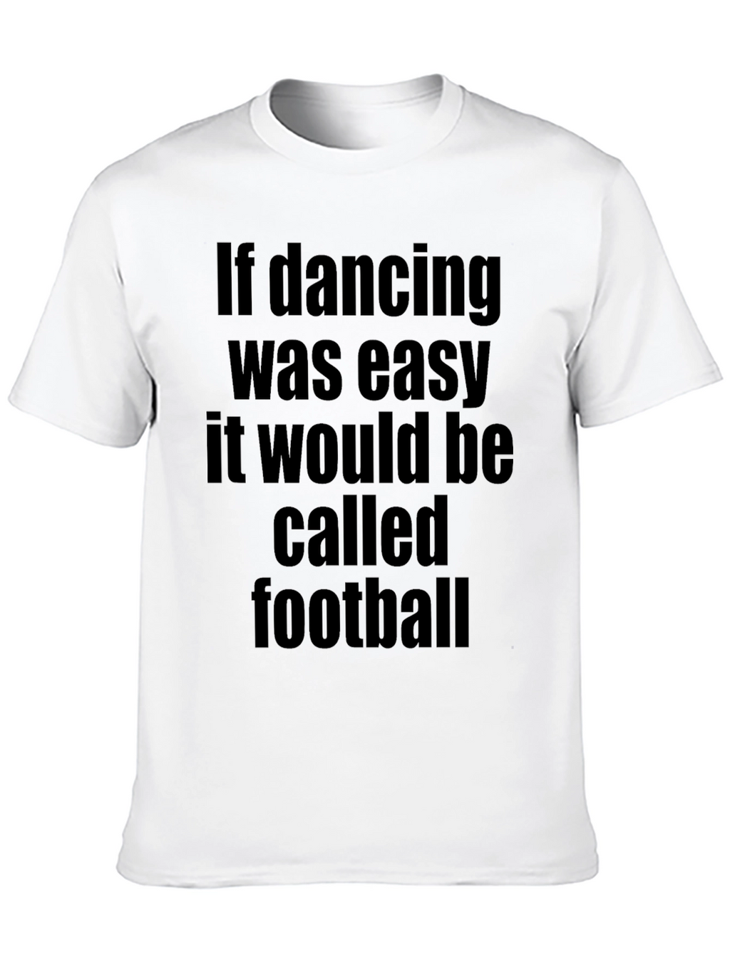 Funny Dancing and Football Graphic T-Shirt
