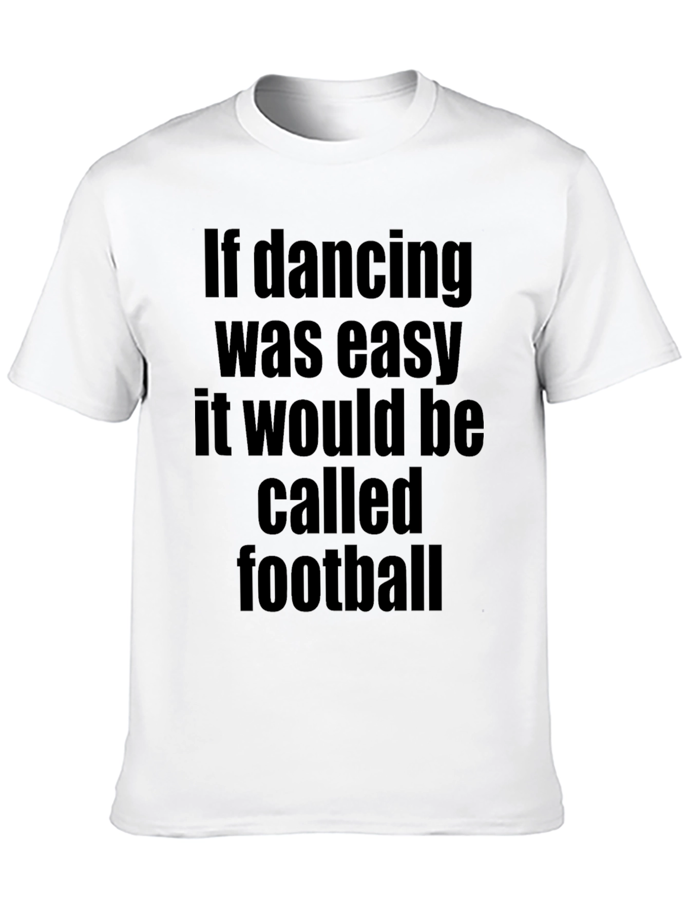Funny Dancing and Football Graphic T-Shirt