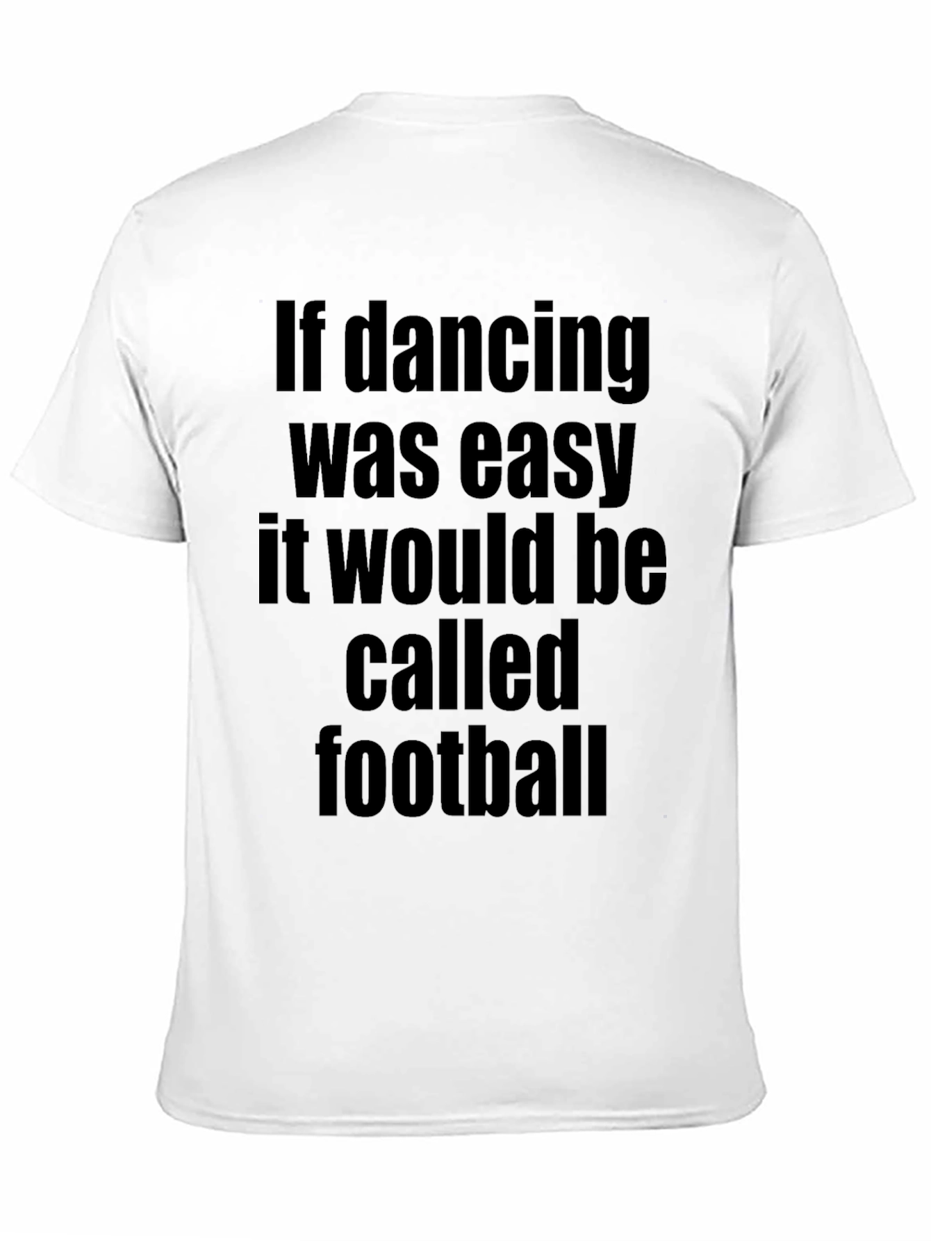 Funny Dancing and Football Graphic T-Shirt