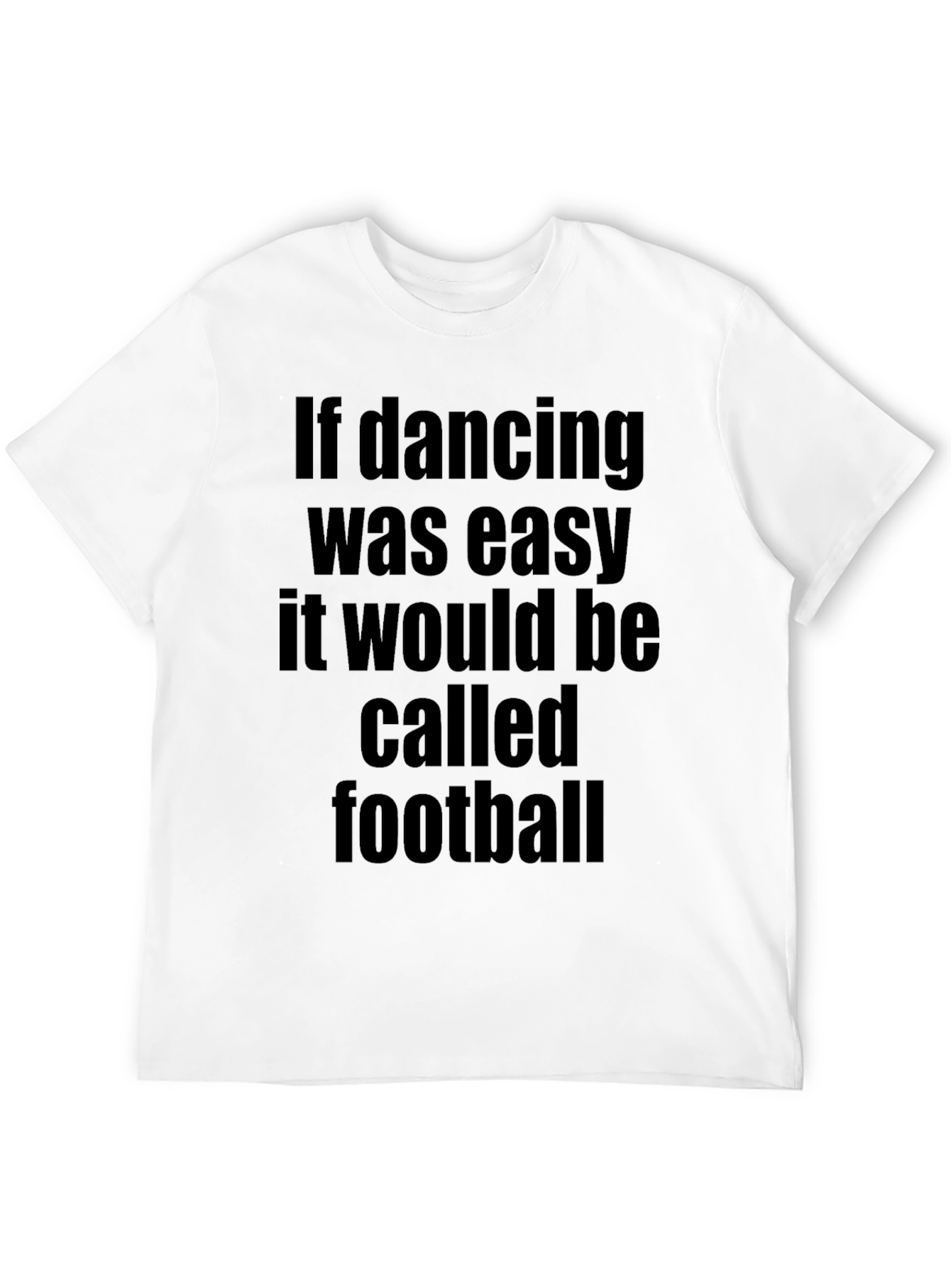 Funny Dancing and Football Graphic T-Shirt