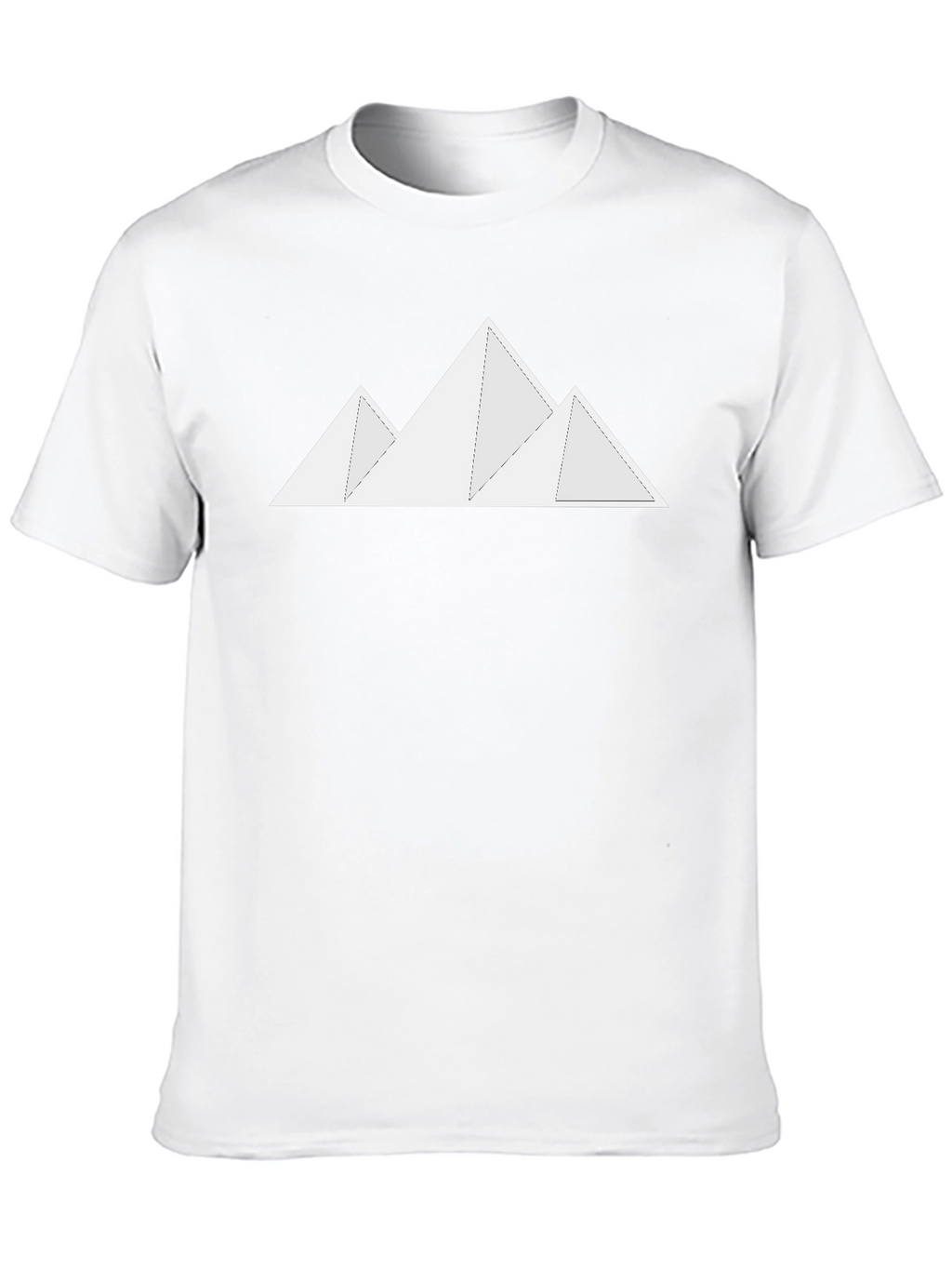 Minimalist Mountain Graphic Black T-Shirt