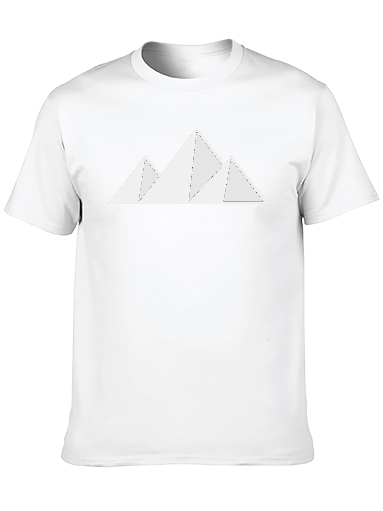 Minimalist Mountain Graphic Black T-Shirt