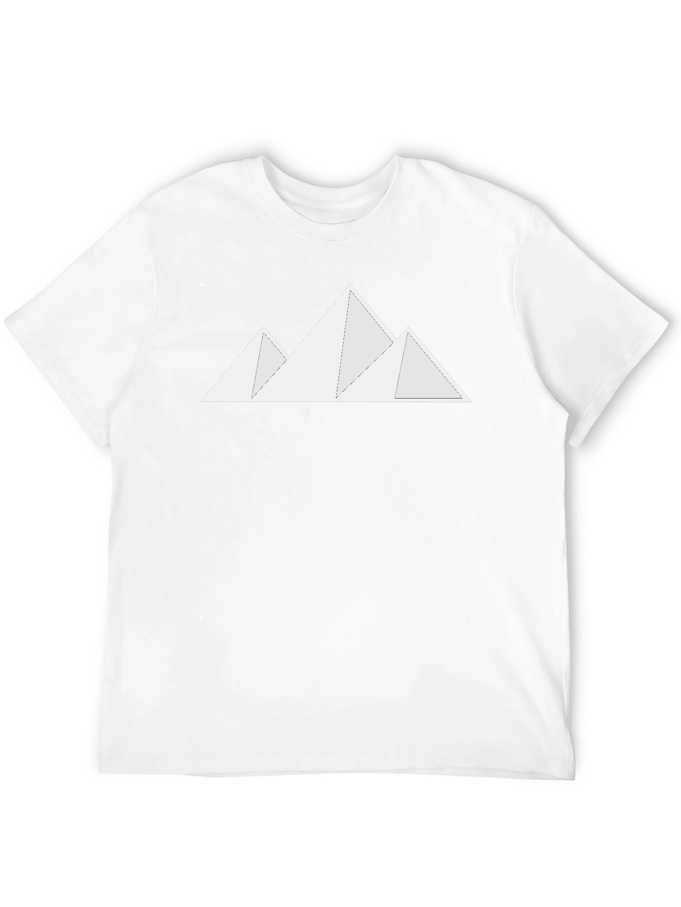 Minimalist Mountain Graphic Black T-Shirt