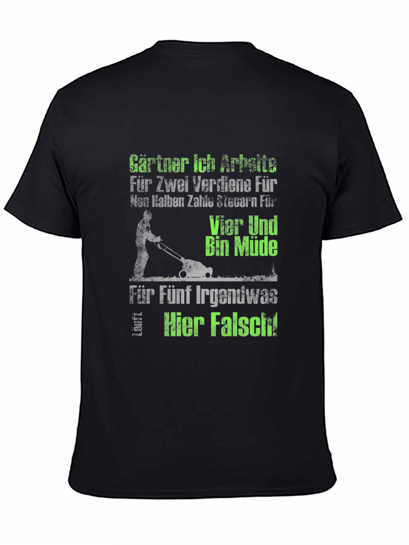 Gardener Humor T-Shirt - I work for two...