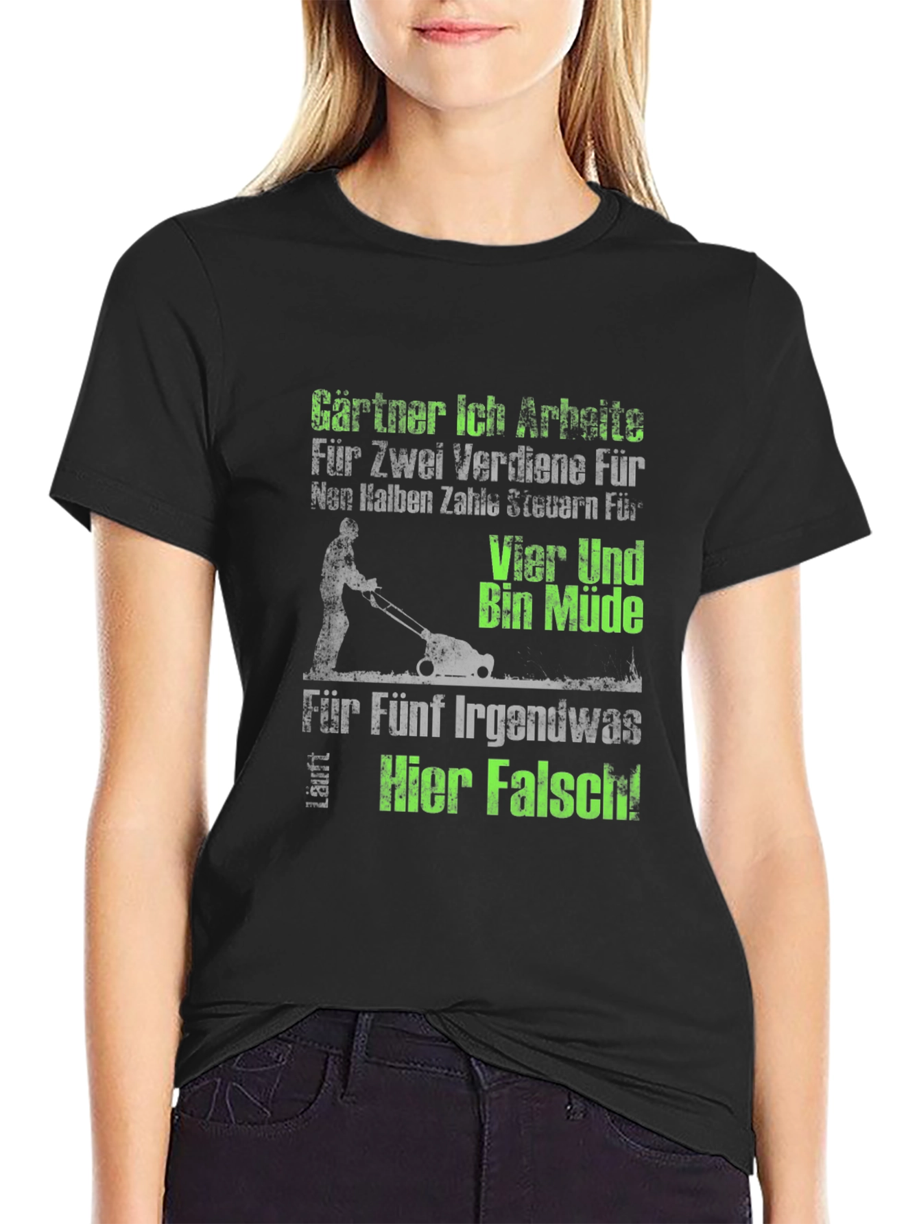 Gardener Humor T-Shirt - I work for two...