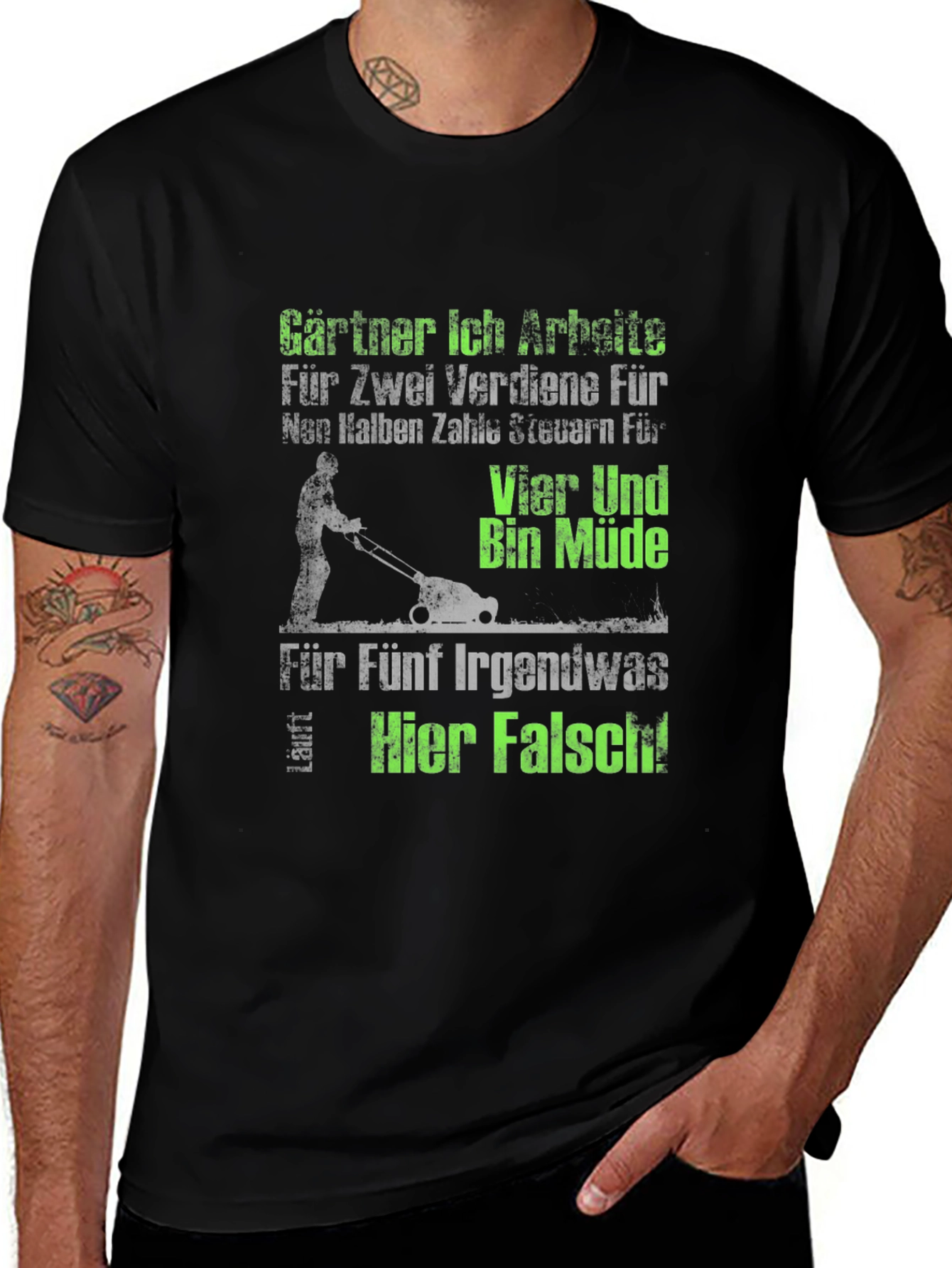 Gardener Humor T-Shirt - I work for two...