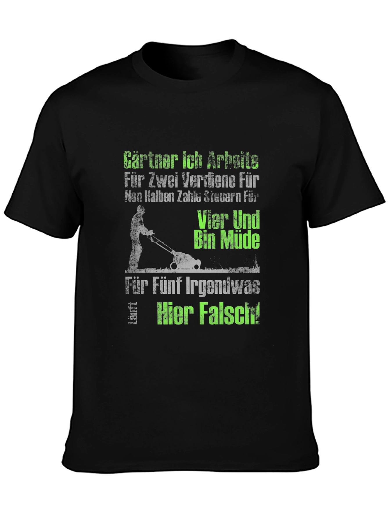 Gardener Humor T-Shirt - I work for two...