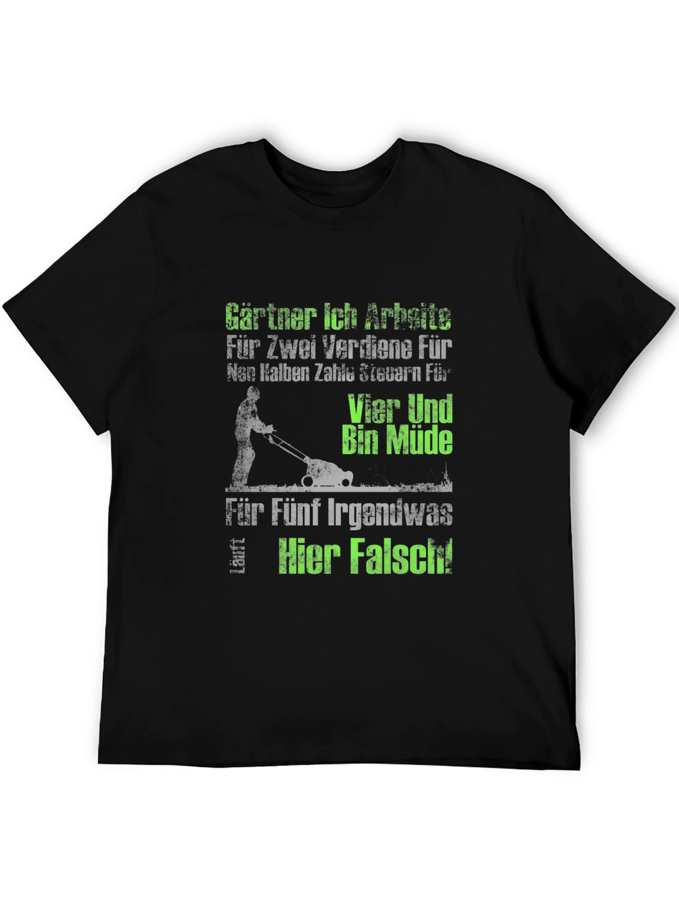 Gardener Humor T-Shirt - I work for two...