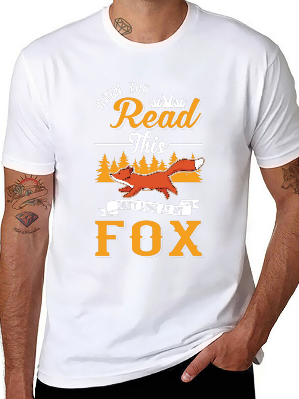 Funny Fox Graphic T-Shirt - Read This Tee