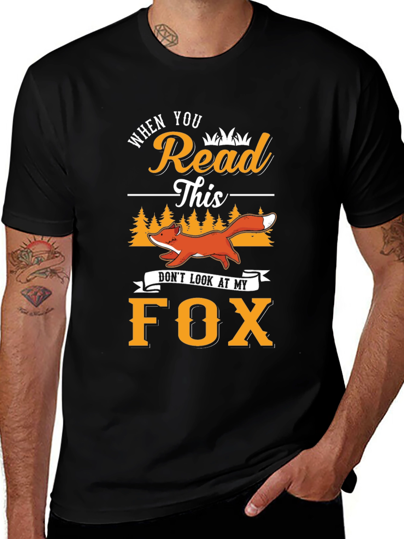 Funny Fox Graphic T-Shirt - Read This Tee