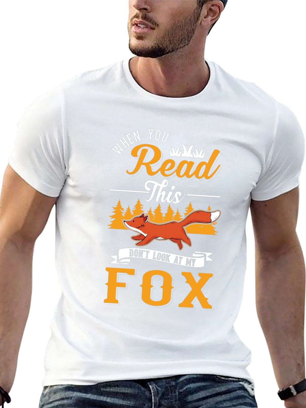 Funny Fox Graphic T-Shirt - Read This Tee
