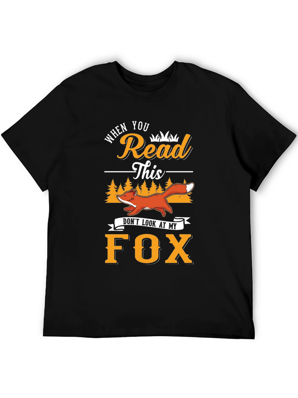 Funny Fox Graphic T-Shirt - Read This Tee