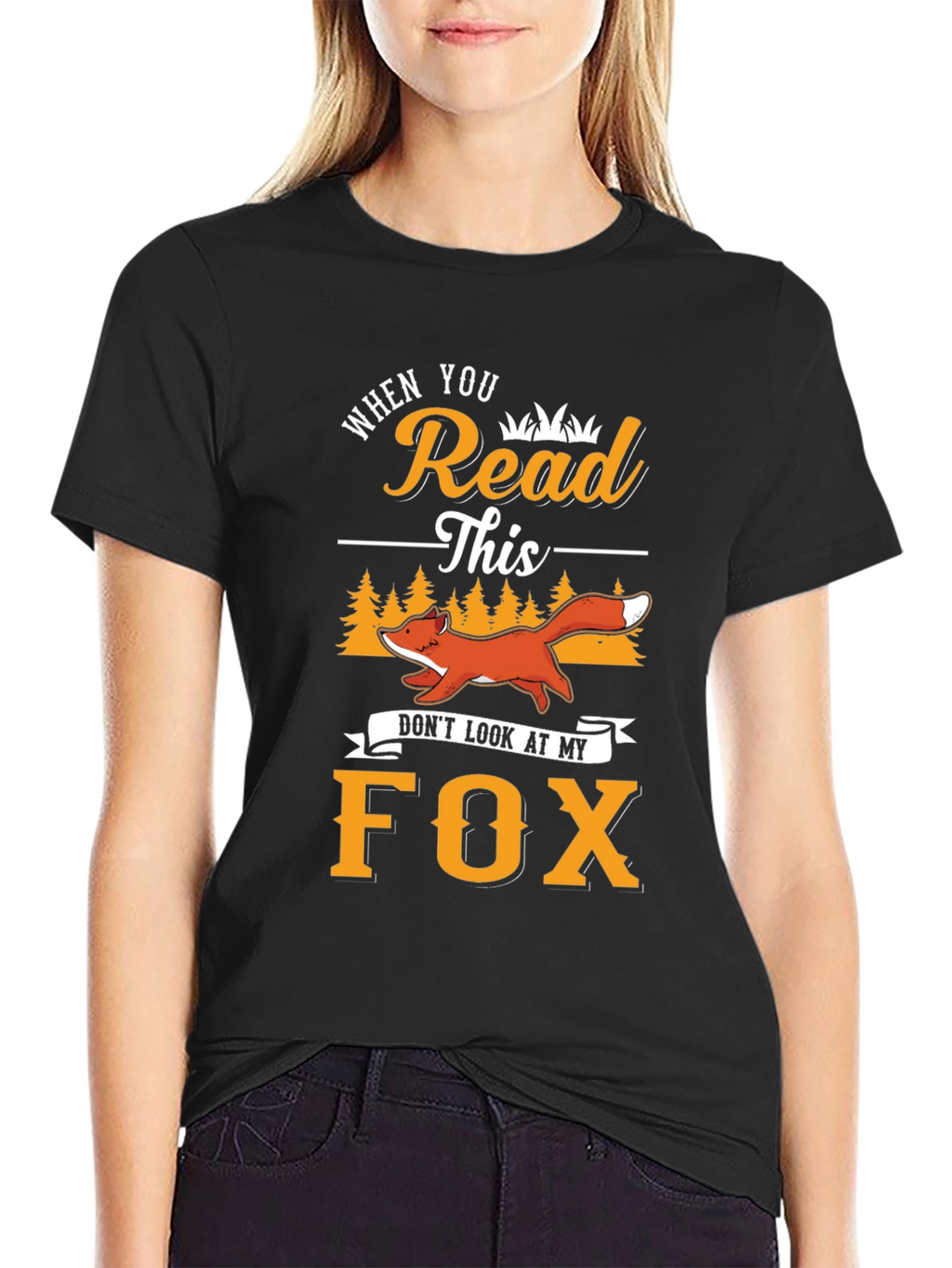 Funny Fox Graphic T-Shirt - Read This Tee