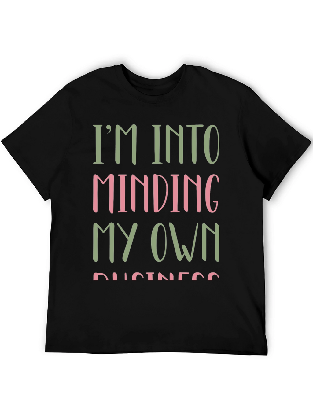 Mind Your Own Business Graphic Tee - Black