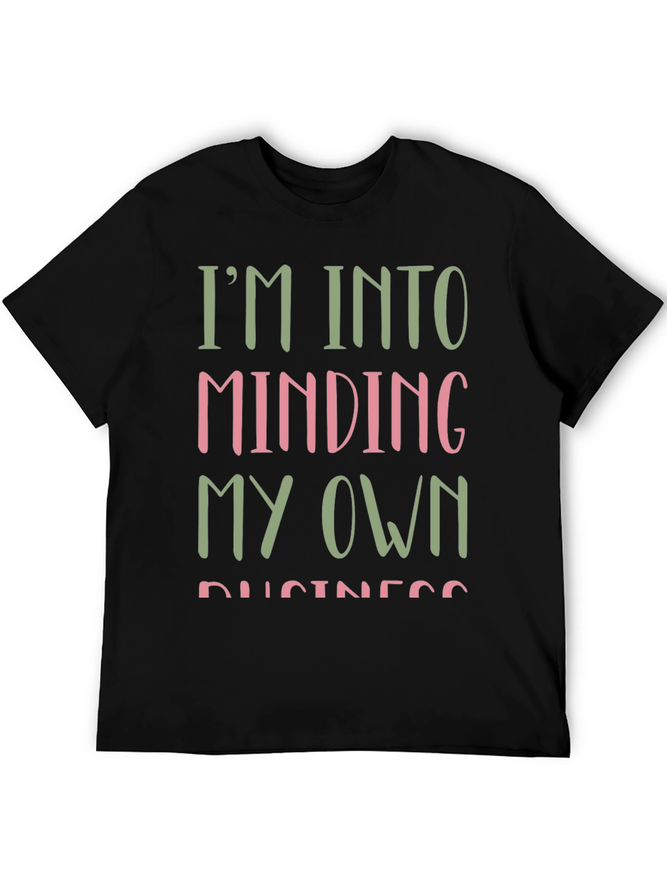 Mind Your Own Business Graphic Tee - Black