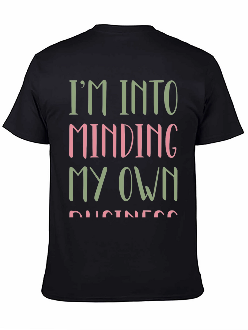 Mind Your Own Business Graphic Tee - Black
