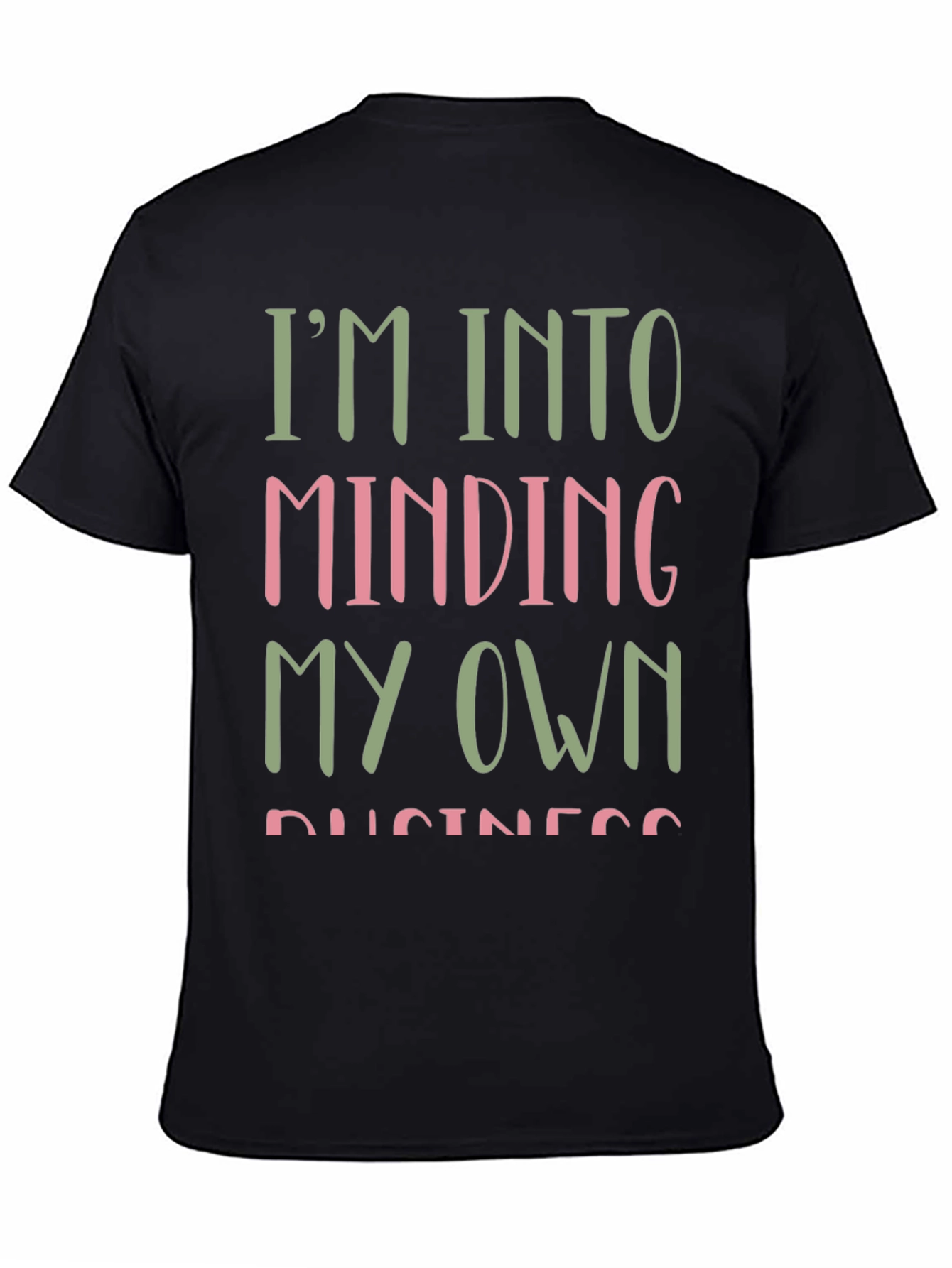 Mind Your Own Business Graphic Tee - Black