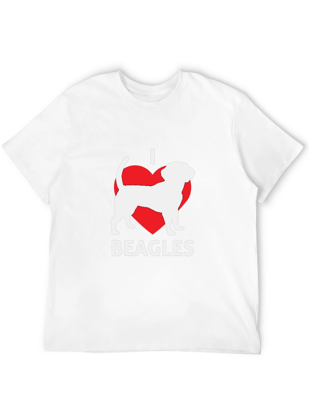 I Love Beagles T-Shirt - Black