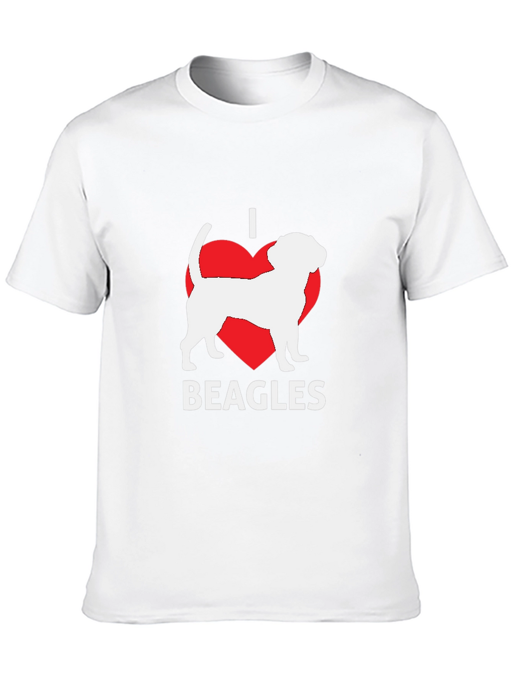 I Love Beagles T-Shirt - Black