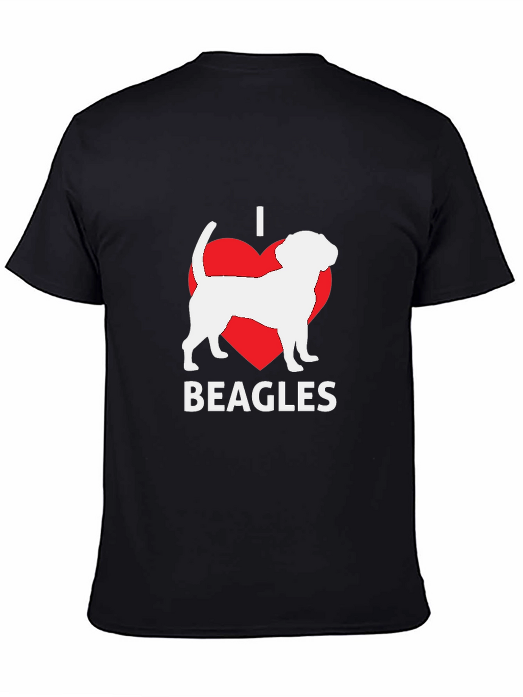 I Love Beagles T-Shirt - Black