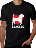 I Love Beagles T-Shirt - Black