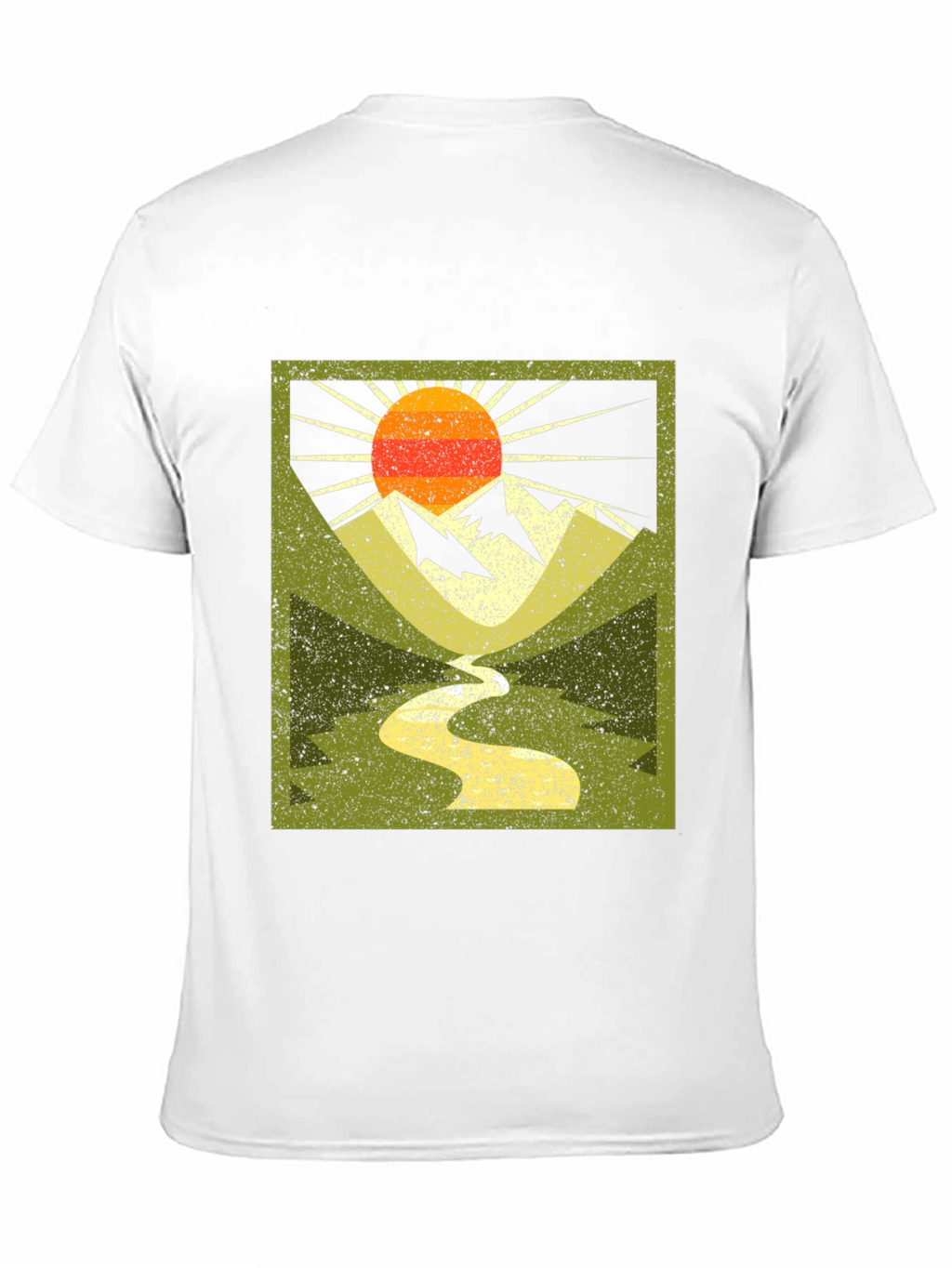 Mountain River Graphic Tee - Nature Adventure Shirt