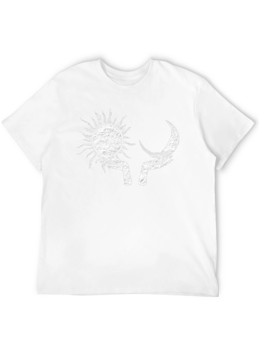 Sun and Moon Graphic Black T-Shirt