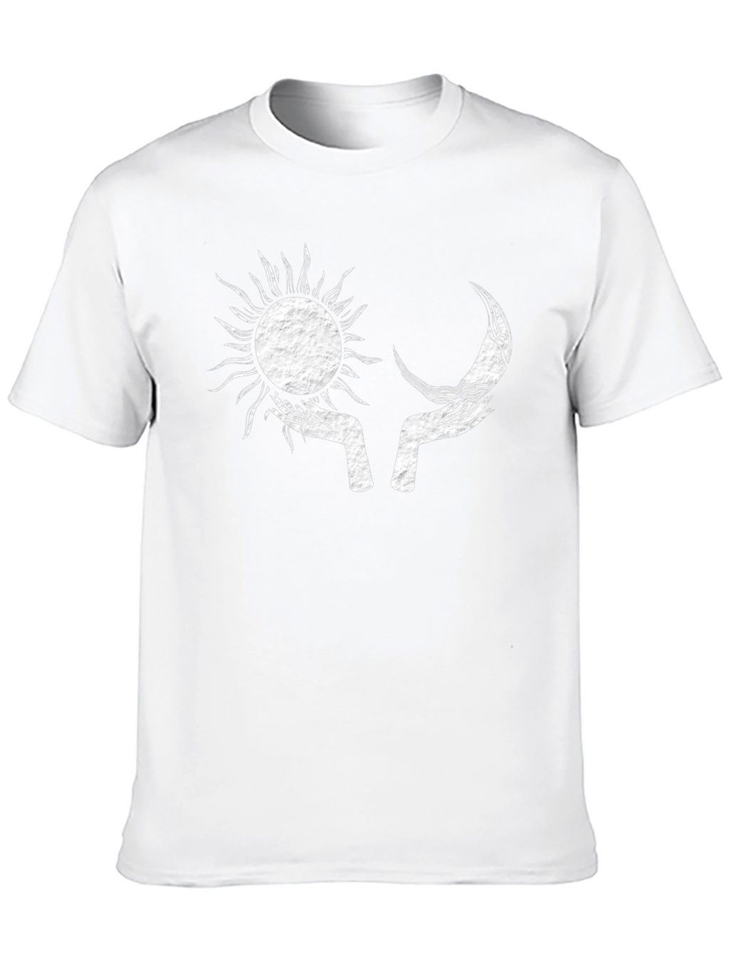 Sun and Moon Graphic Black T-Shirt