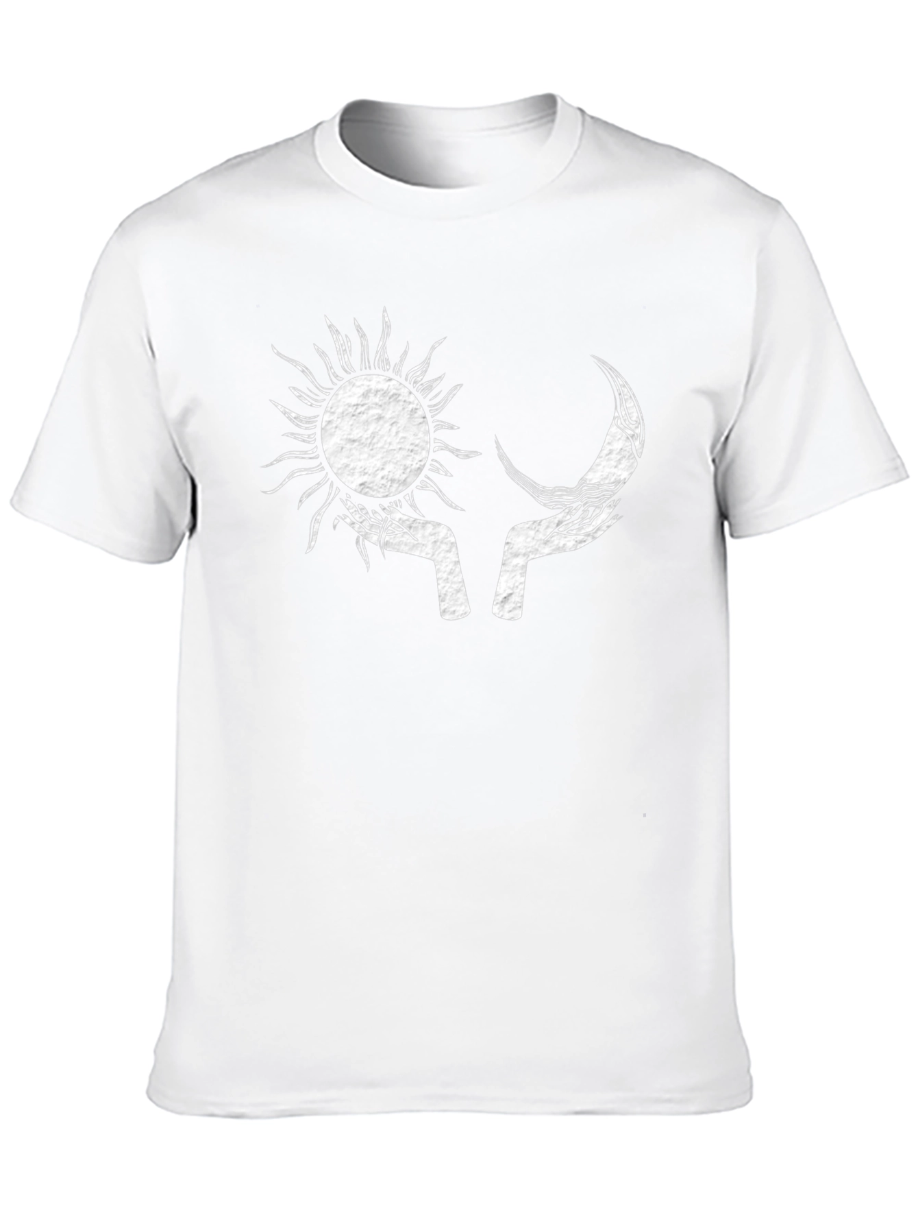 Sun and Moon Graphic Black T-Shirt
