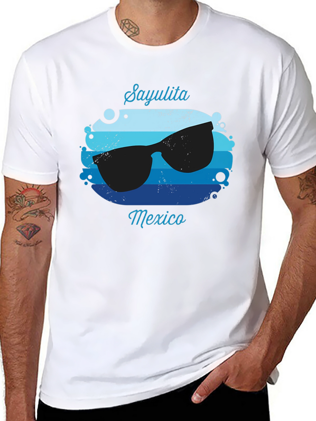 Sayulita Mexico T-Shirt Sunglasses Vacation Tee