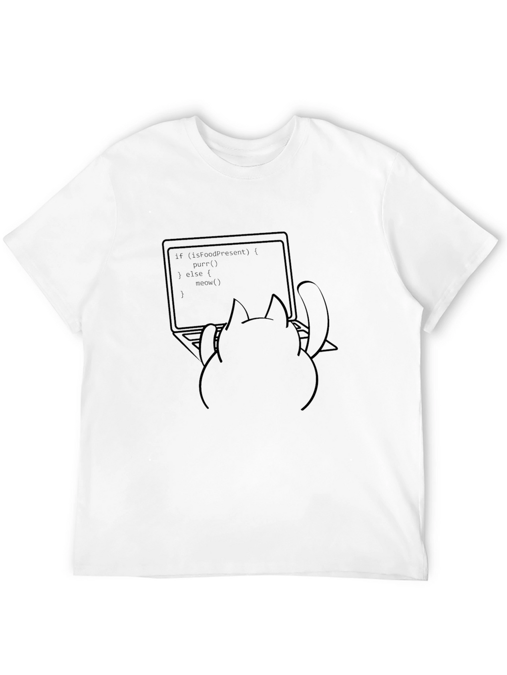 Cat Coder T-Shirt - Funny Programming Tee