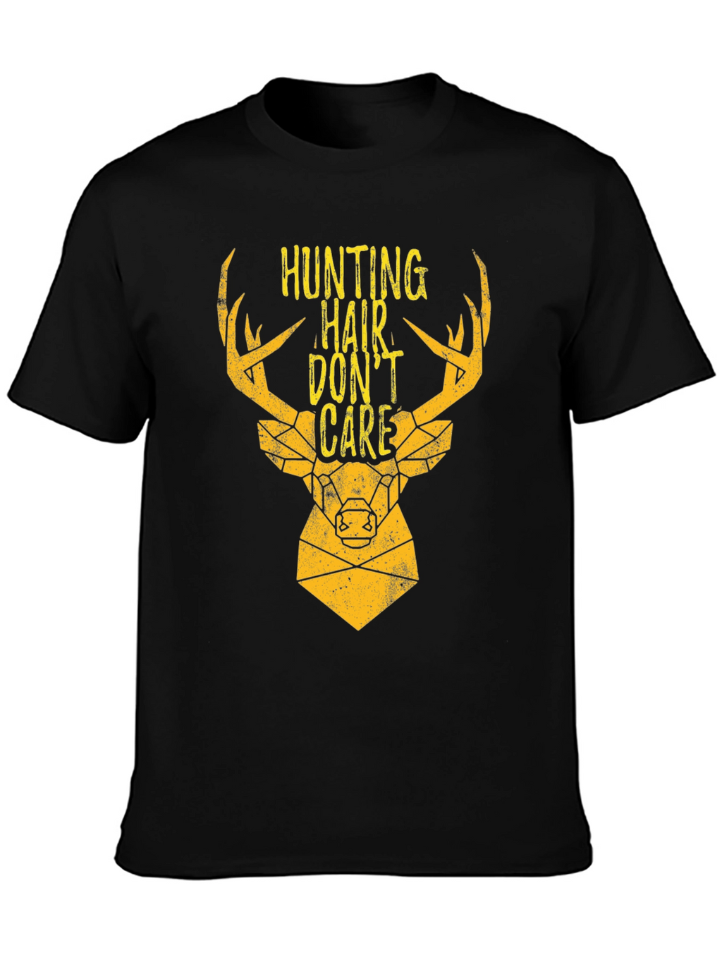 Hunting Hair Dont Care Graphic Tee - Black