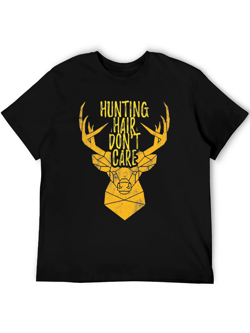 Hunting Hair Dont Care Graphic Tee - Black