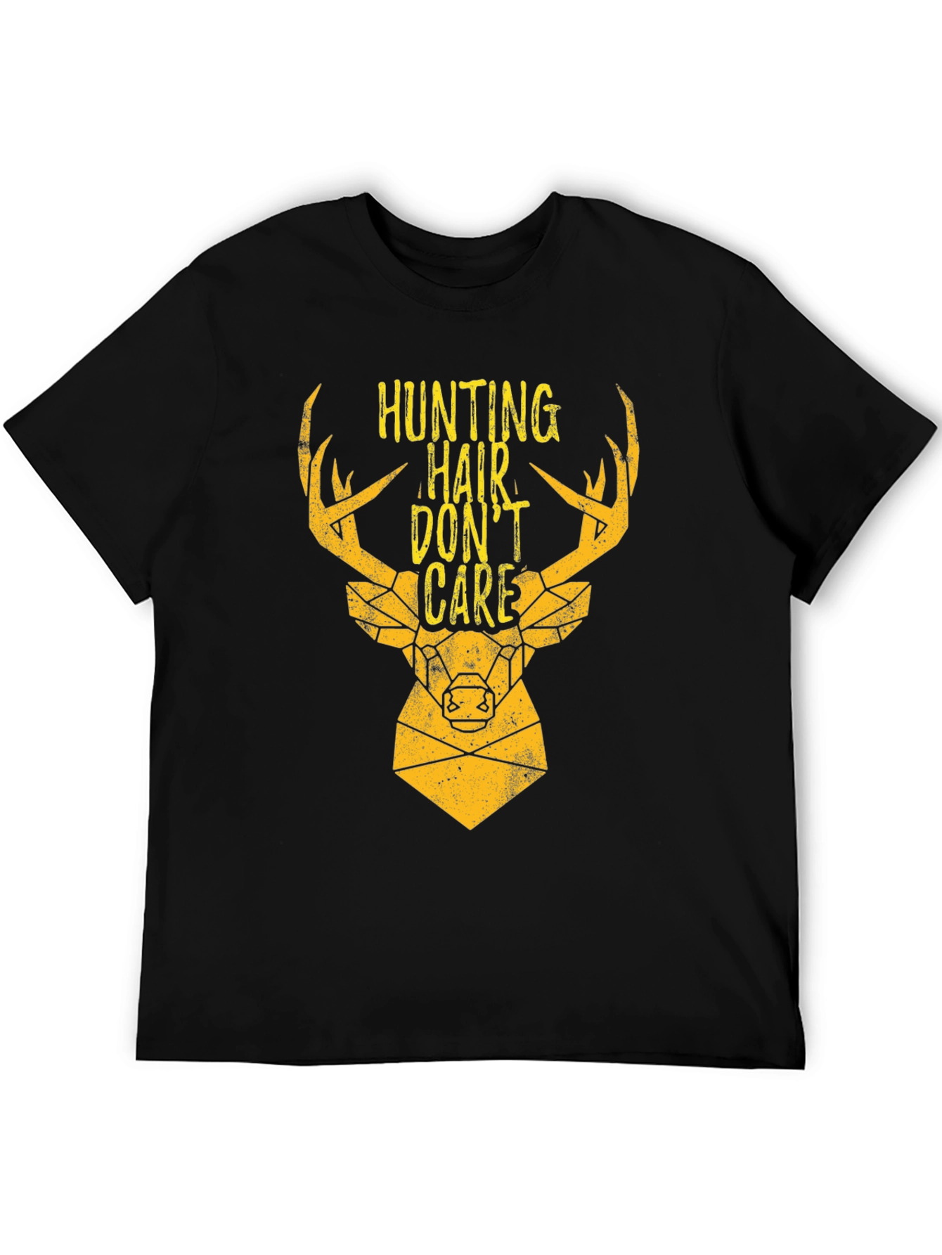 Hunting Hair Dont Care Graphic Tee - Black