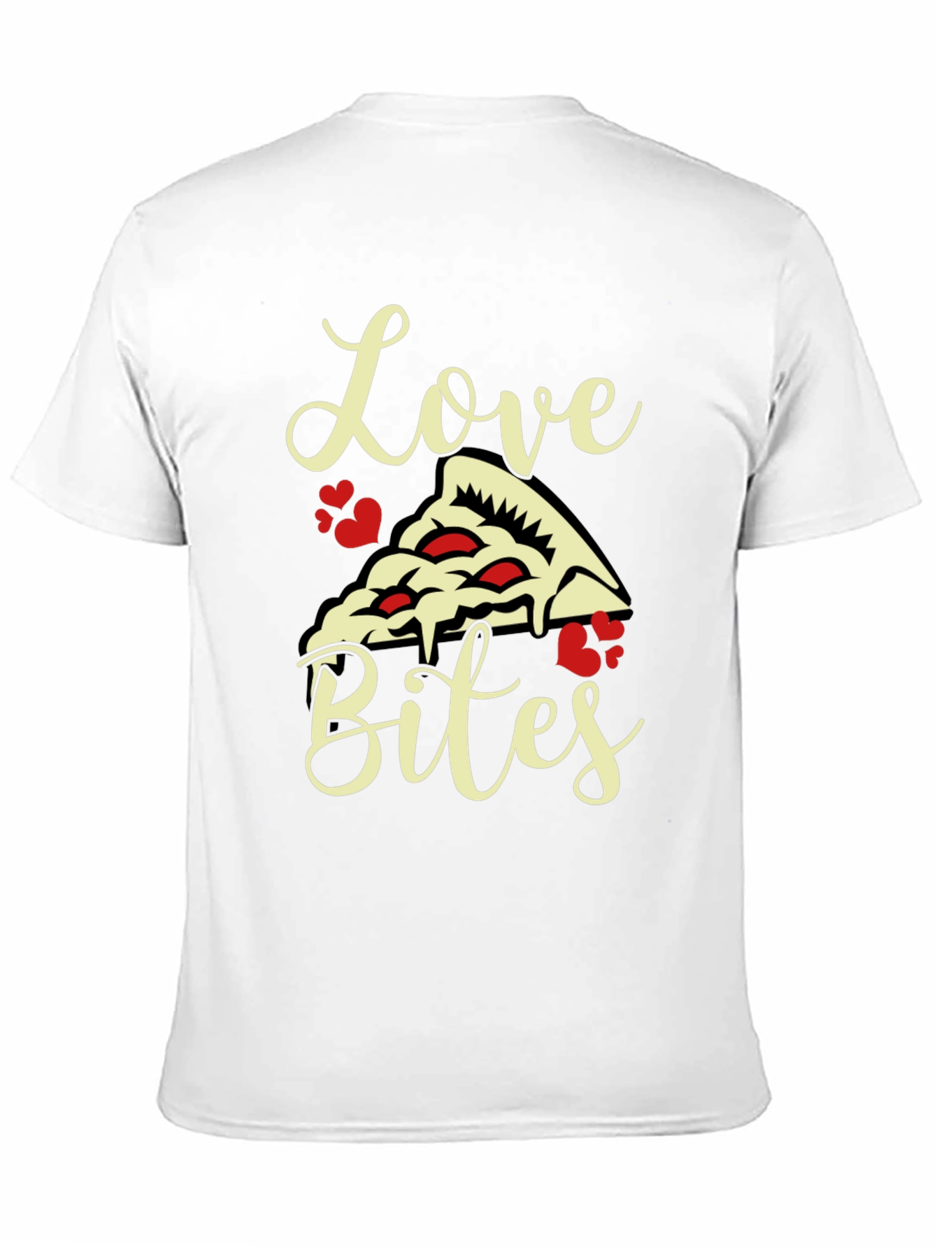 Love Bites Pizza Graphic Tee - Black